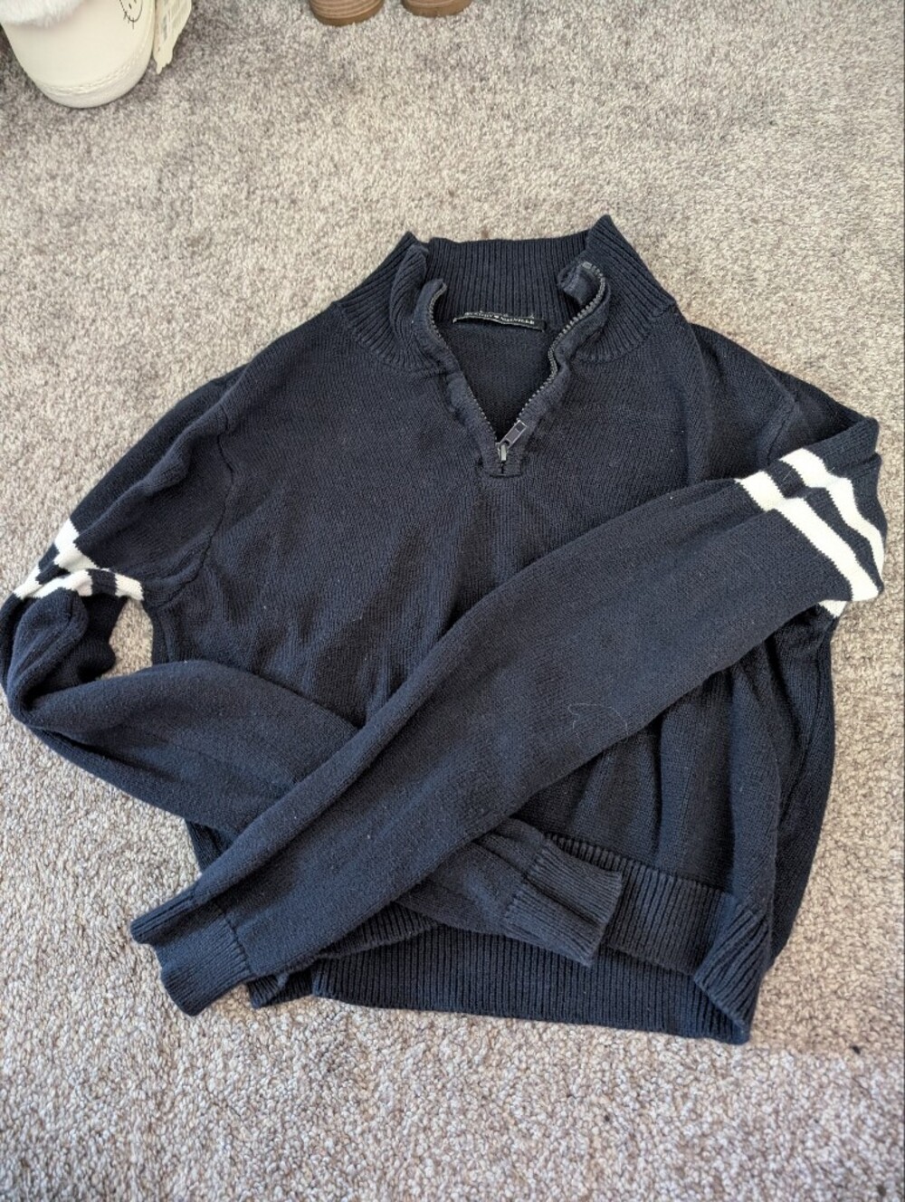 Brandy Melville Cropped Quarter Zip